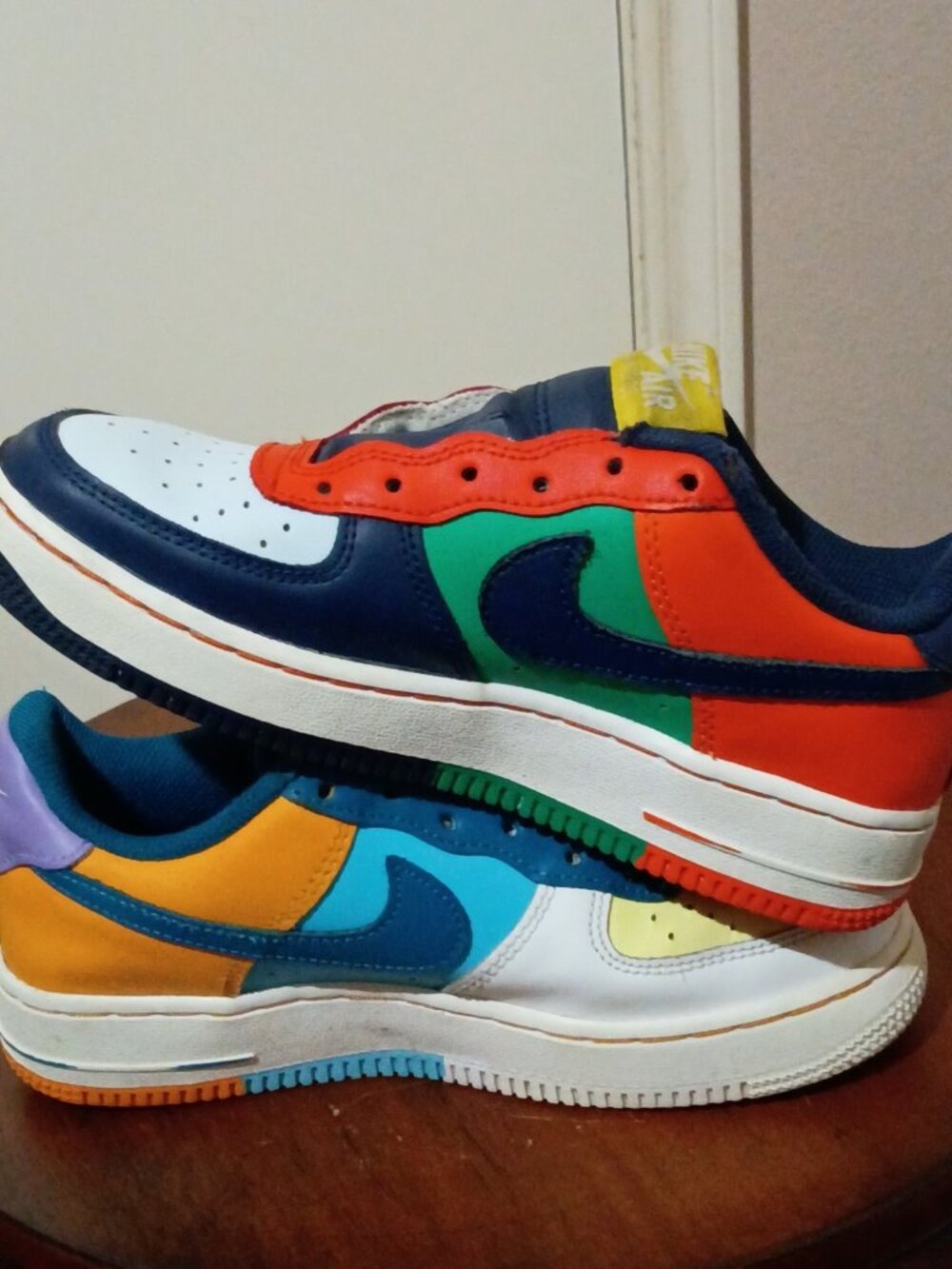 Nike AIR FORCE 1 LOW Grade School 'WHAT THE AF1' US SIZE 3.5Y FQ8368-902 - Picture 11 of 14